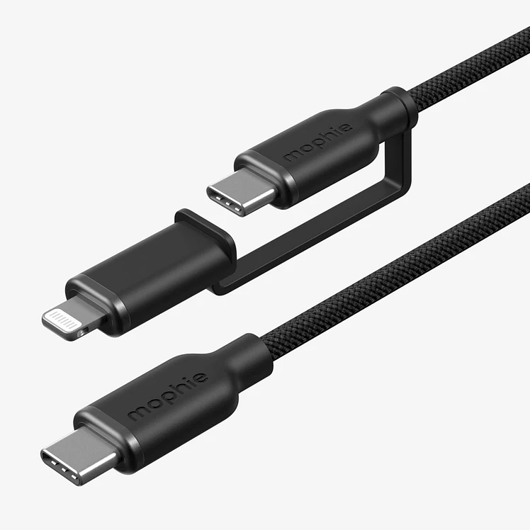 Cable Mophie Charge Stream Puntas Lightning 1 Metro Negro