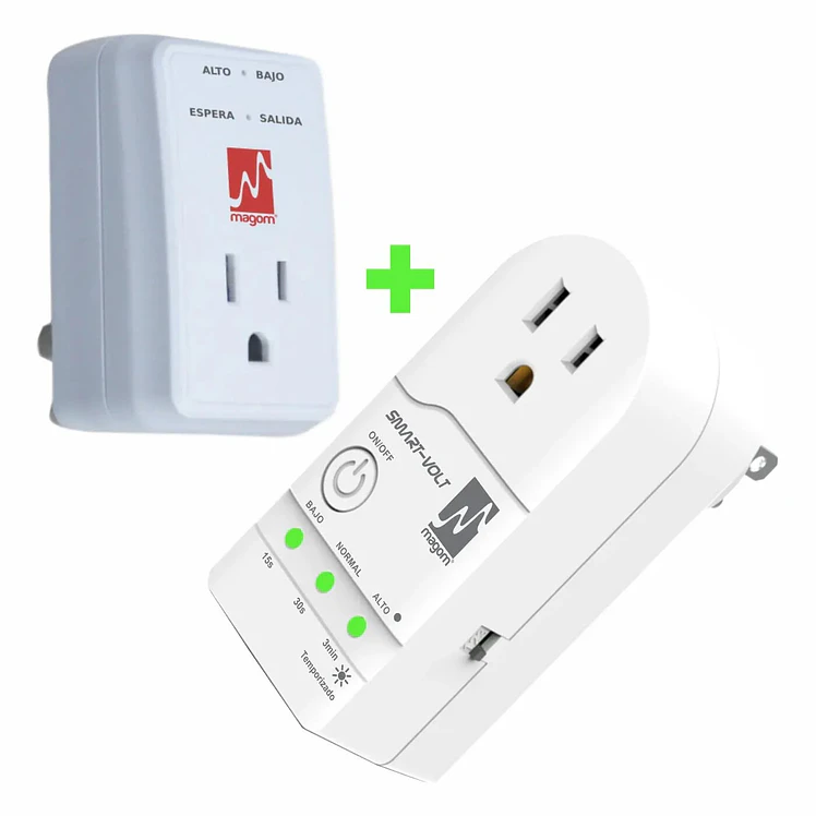 Kit Magom Protectores Voltaje Slim Smartvolt Multipropósito