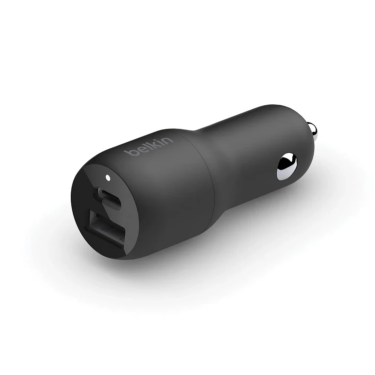 Cargador Auto Belkin Dual 37 W 25 W USB 12 W Negro