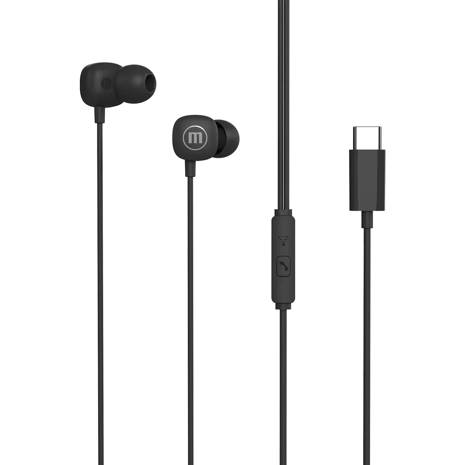 Audifono Maxell Alámbrico In Ear Negro