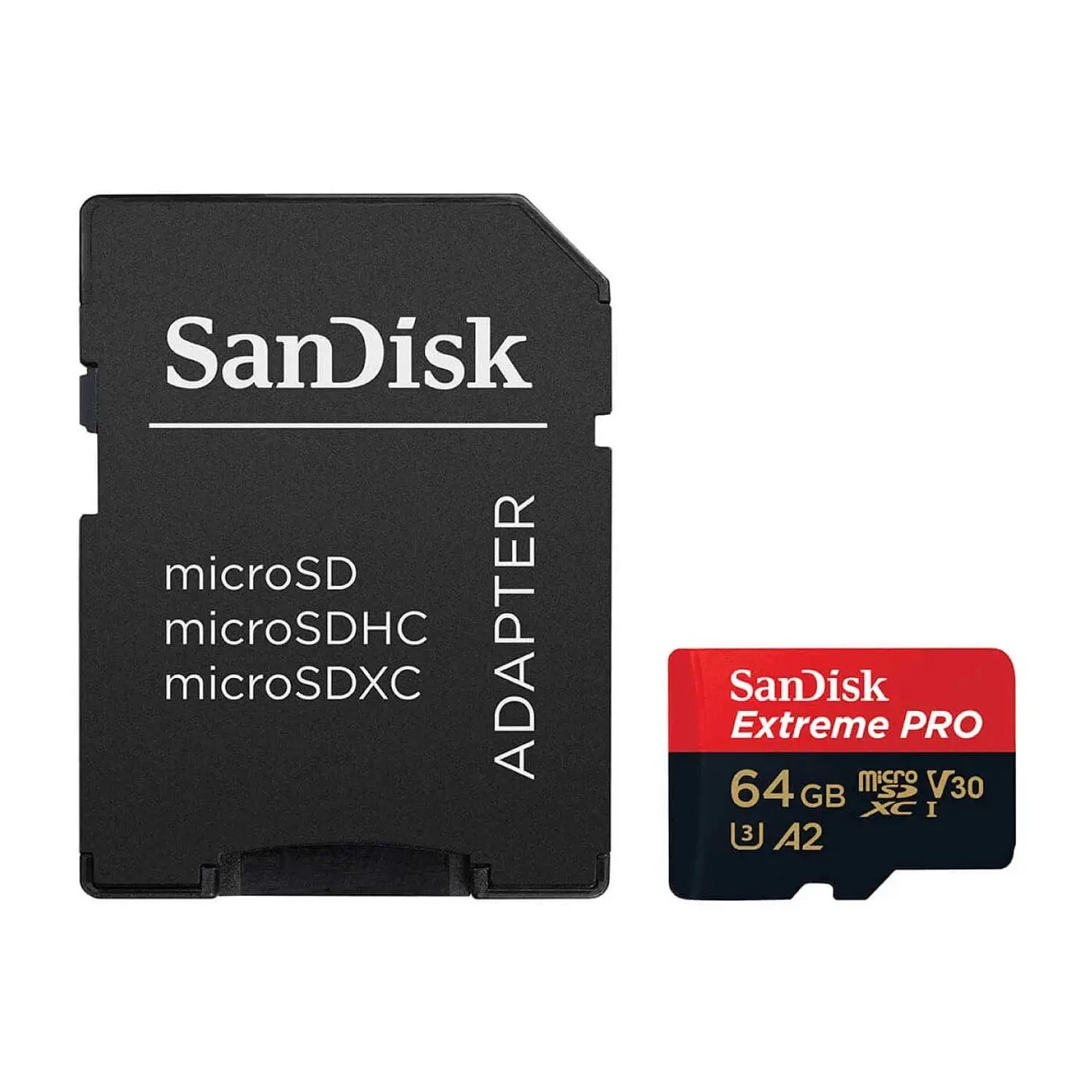Memoria Micro Sd Sandisk 64 GB 4K Más Xc Pro A2 C10 V30