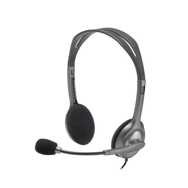 Audífonos Diadema Logitech Alámbricos On Ear H111 Negro