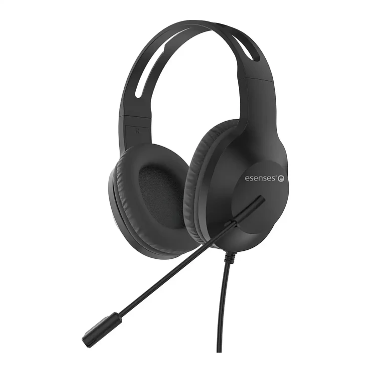 Audífonos Diadema Esenses Multimedia Conexión USB Negro