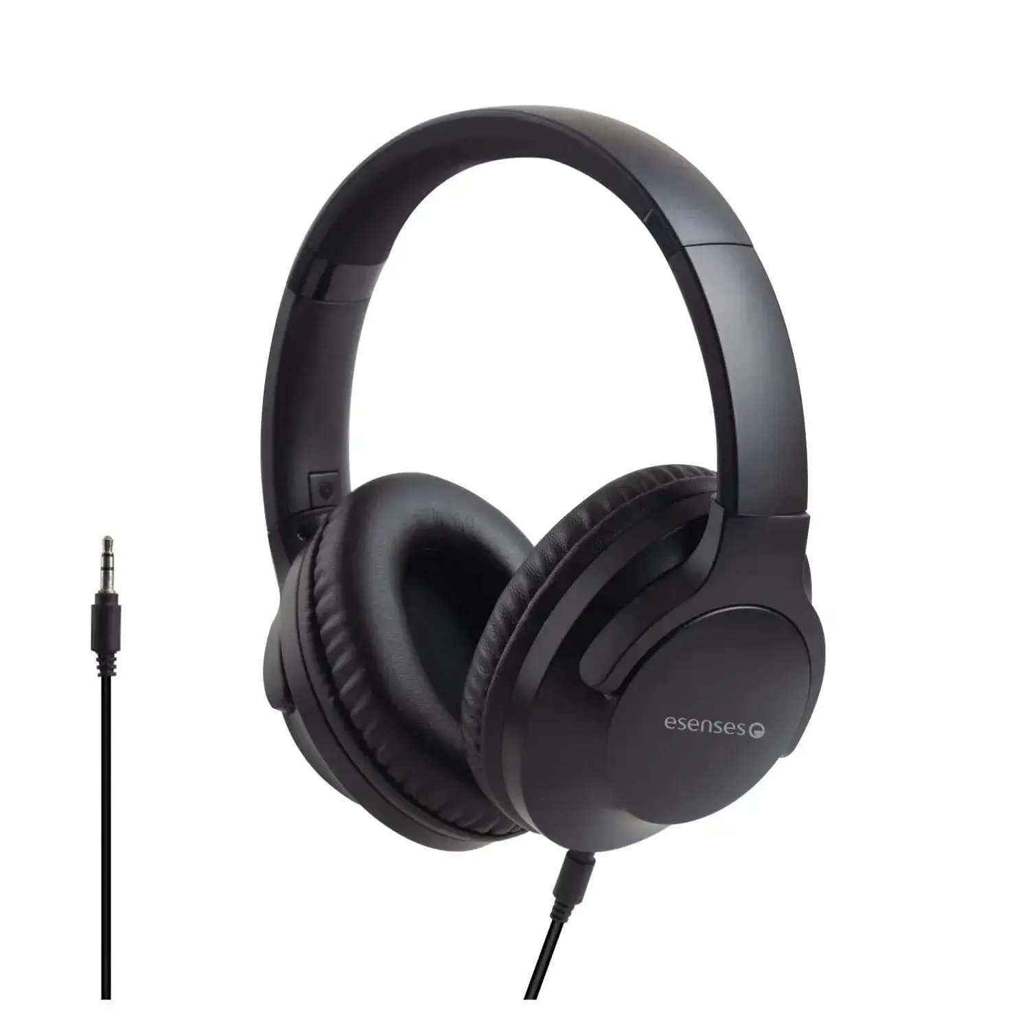Audífonos Diadema Esenses Alámbricos Over Ear Negro