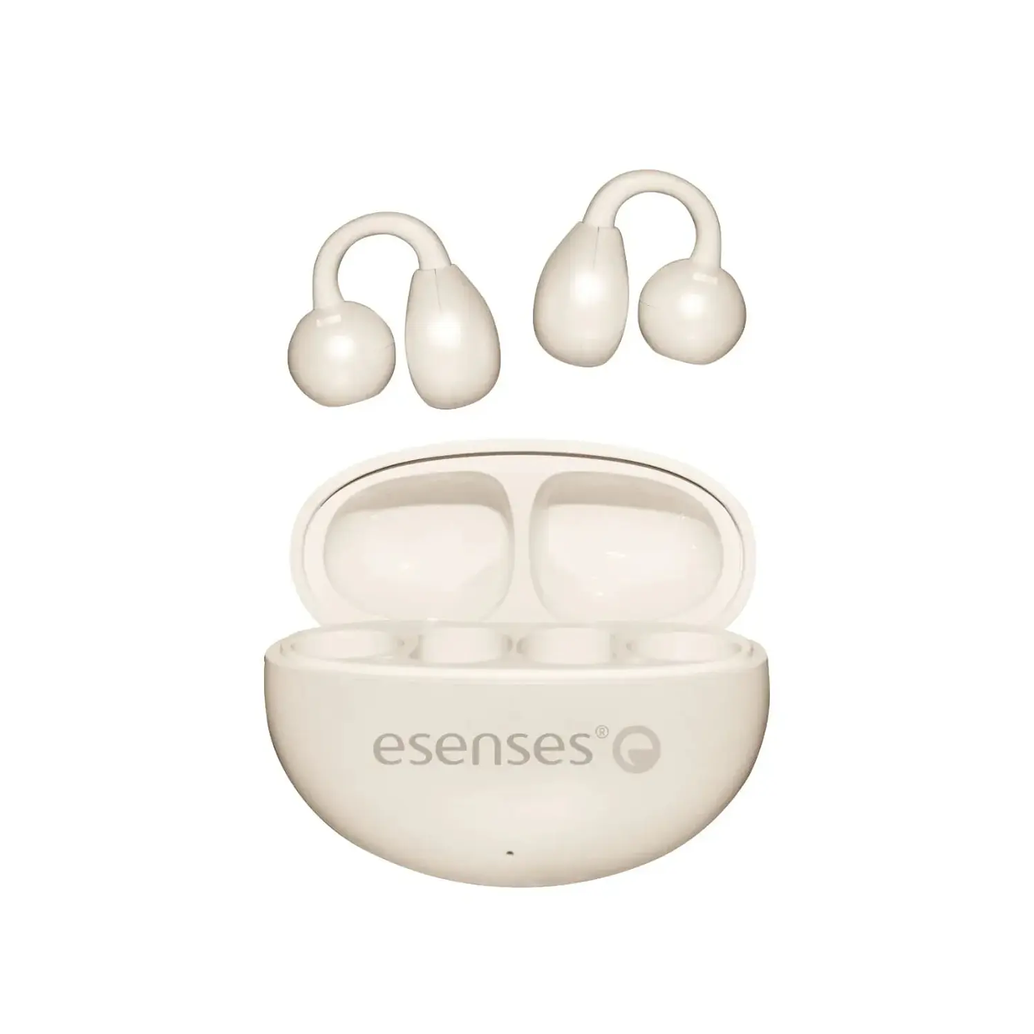 Audífonos Esenses Deportivos Open Ear Abierta Tws Beige