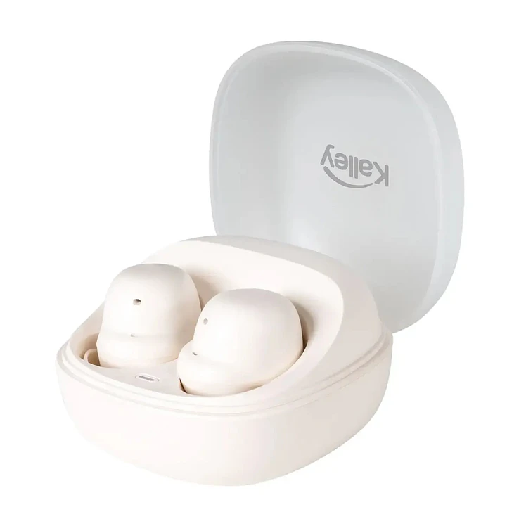 Audífonos Kalley Inalámbricos Bluetooth In Ear Crema