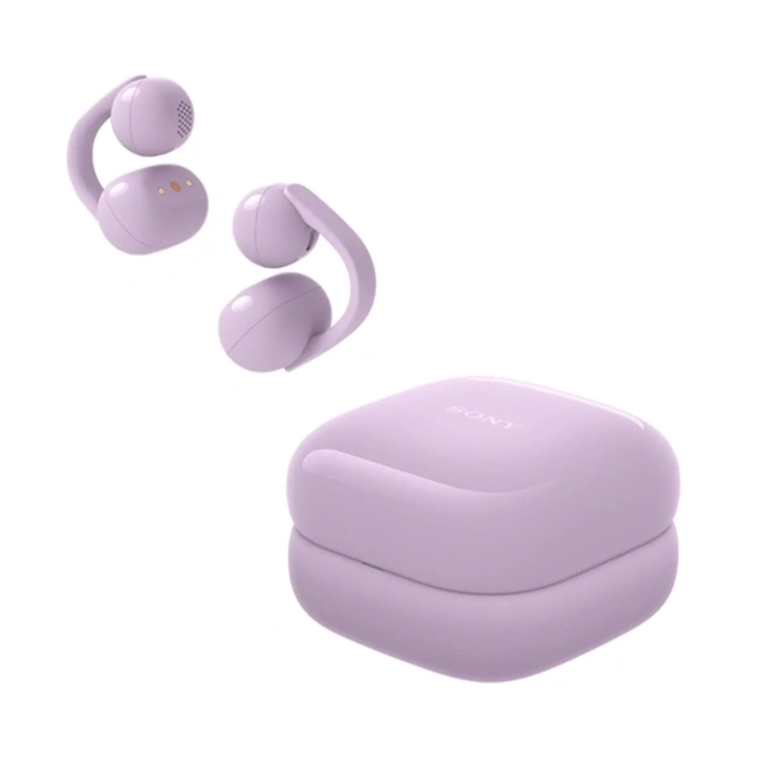 Audífonos Sony Deportivos Open Ear Clip Linkbuds Clip Morado