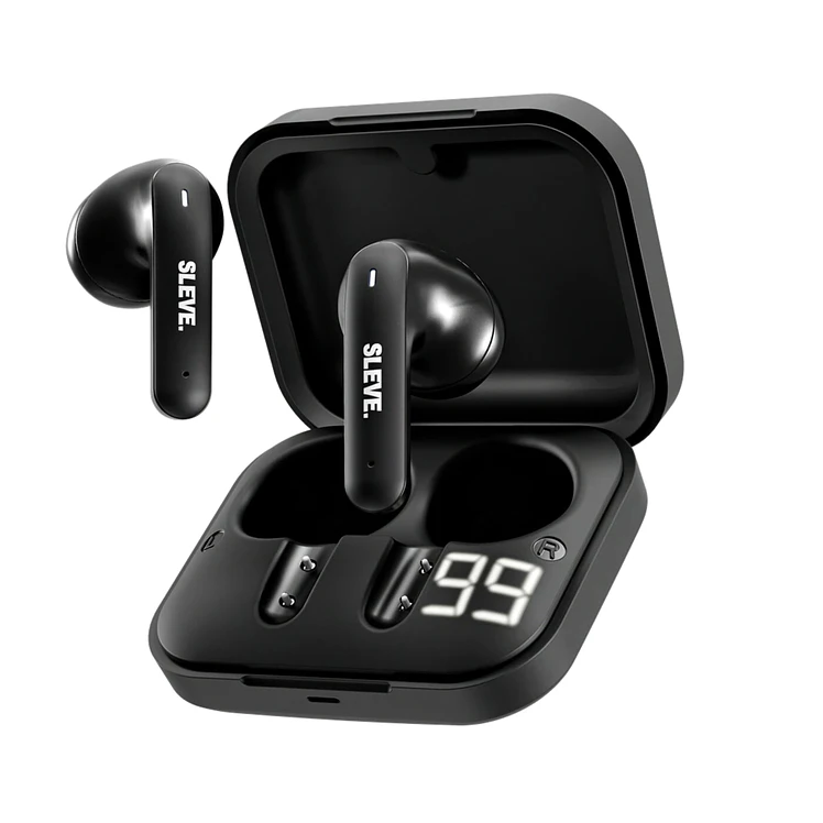 Audífonos Sleve Inalámbricos Bluetooth In Ear Purex Negro