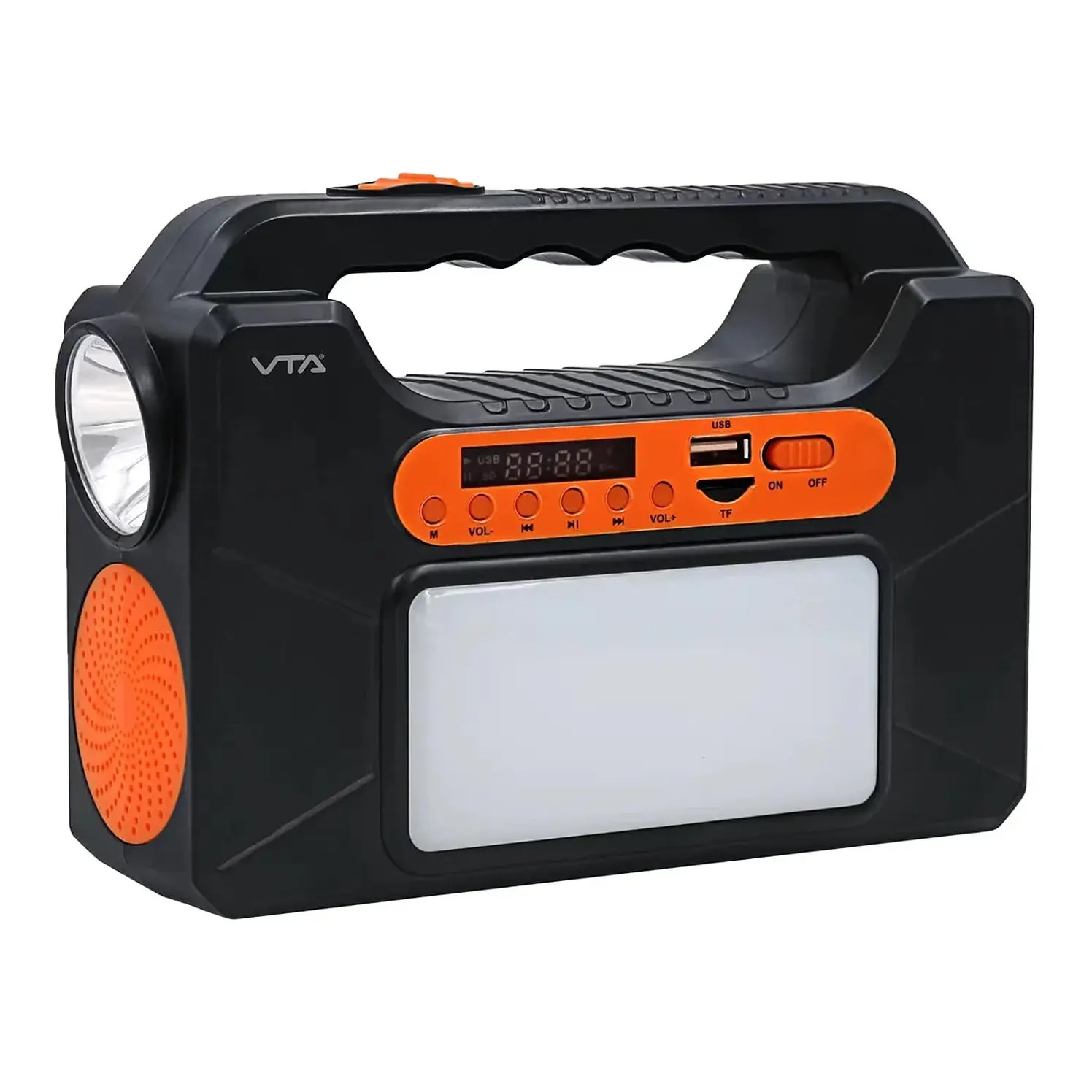 Kit Vta Parlante Carga Solar Sound 3 1 6 W Negro