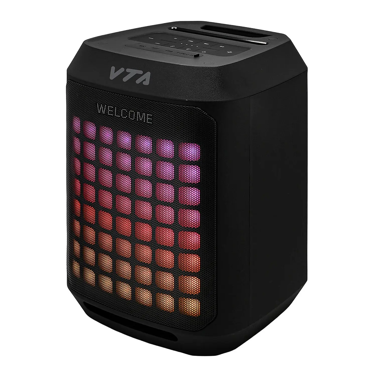 Parlante Vta Inalambrico Mixer 60W Auxiliar Puerto USB Negro