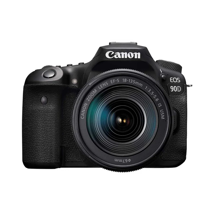 Cámara Fotográfica Canon Eos 90D Negro Más Lente 18–135