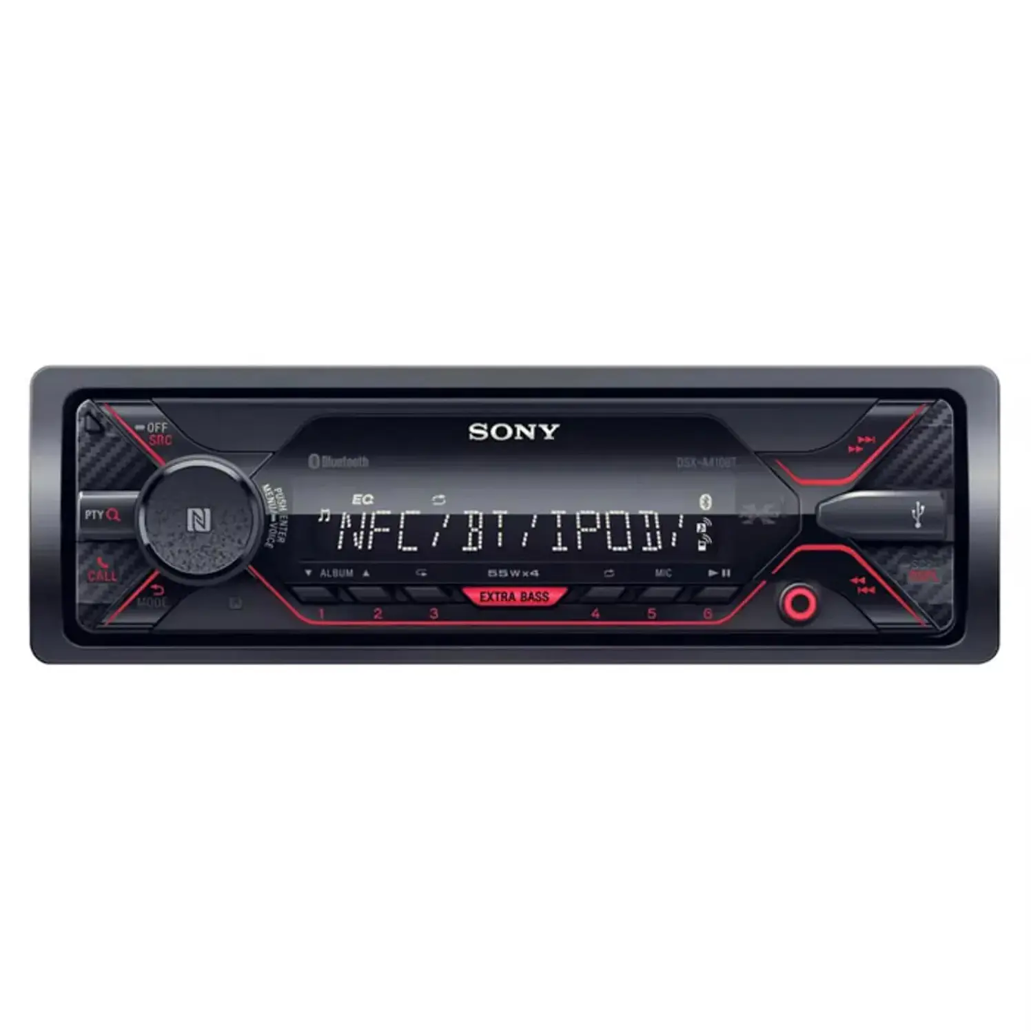Radio Sony Car Audio 1 Din Azul Negro Rojo