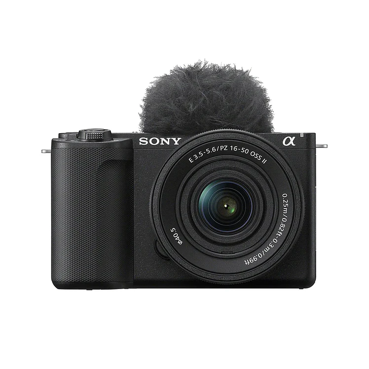 Cámara Sony Fotográfica Videoblogs Negra Más Lente De Zoom