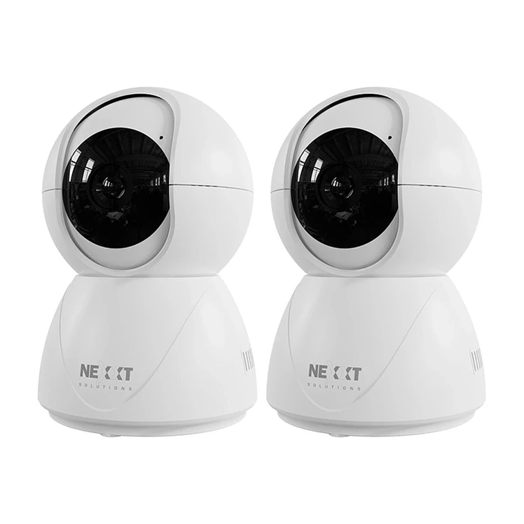 Kit X 2 Cámaras Seguridad Rotativa Nexxt 2K Visión Día Noche