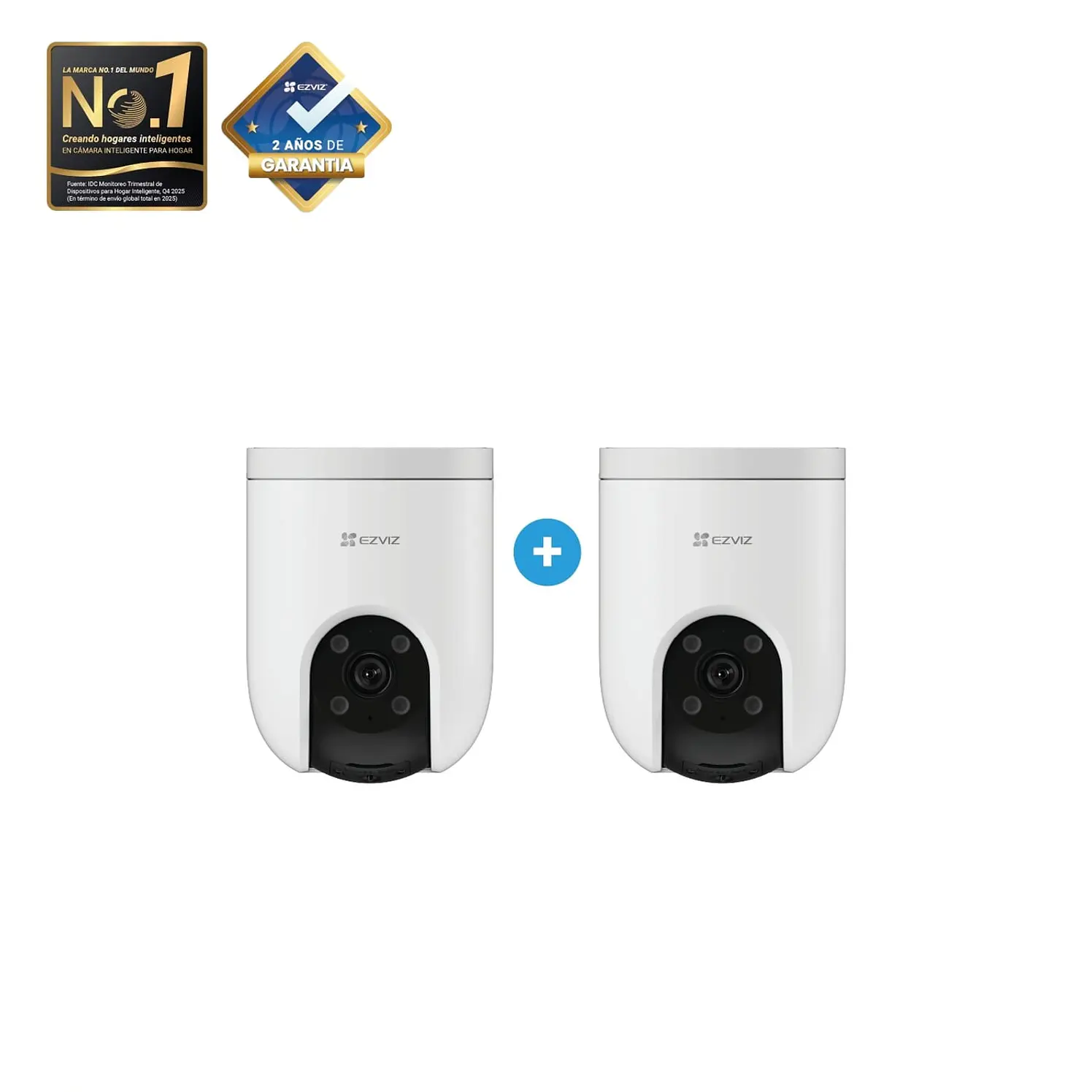 Kit X2 Cámaras Seguridad Ezviz H8C 2K Inteligente