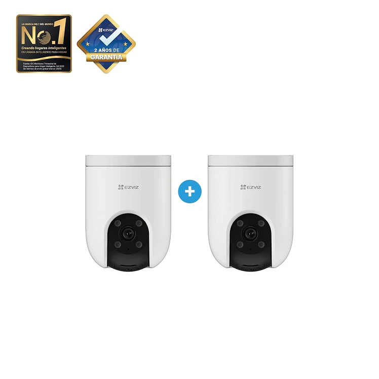 Kit X2 Cámaras Seguridad Ezviz H8C 2K Inteligente