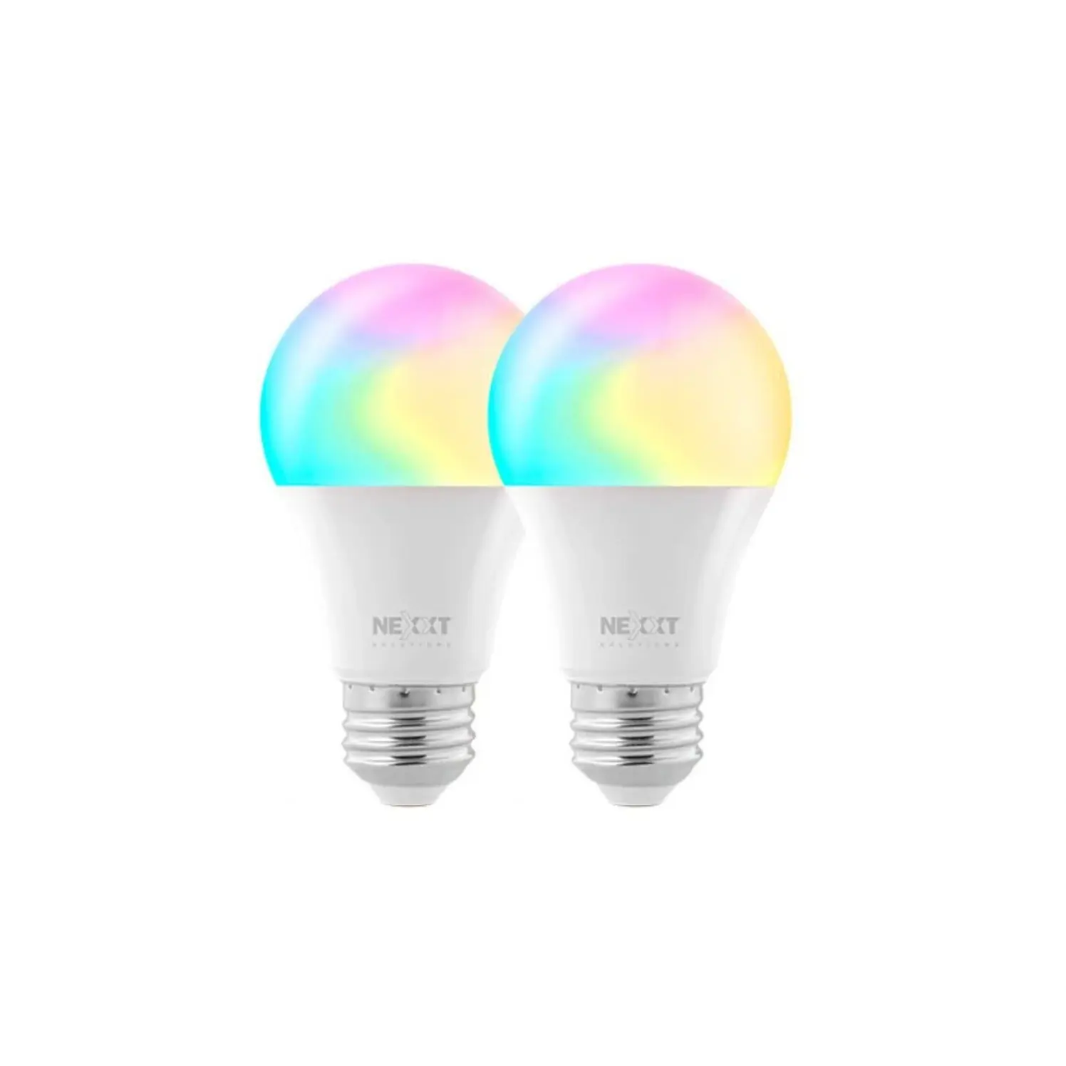 Kit X 2 Bombillos Inteligentes Nexxt LED 110V Multicolor