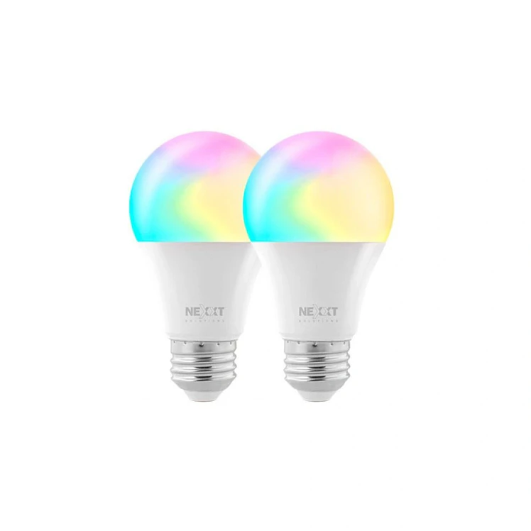 Kit X 2 Bombillos Inteligentes Nexxt LED 110V Multicolor