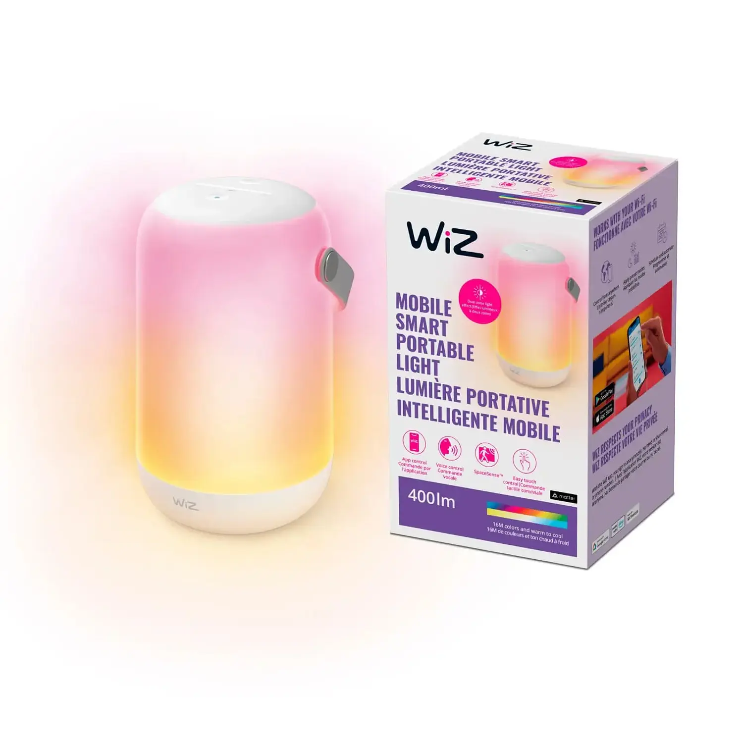 Lámpara Portatil Wiz LED Wifi Más Ble Rgb