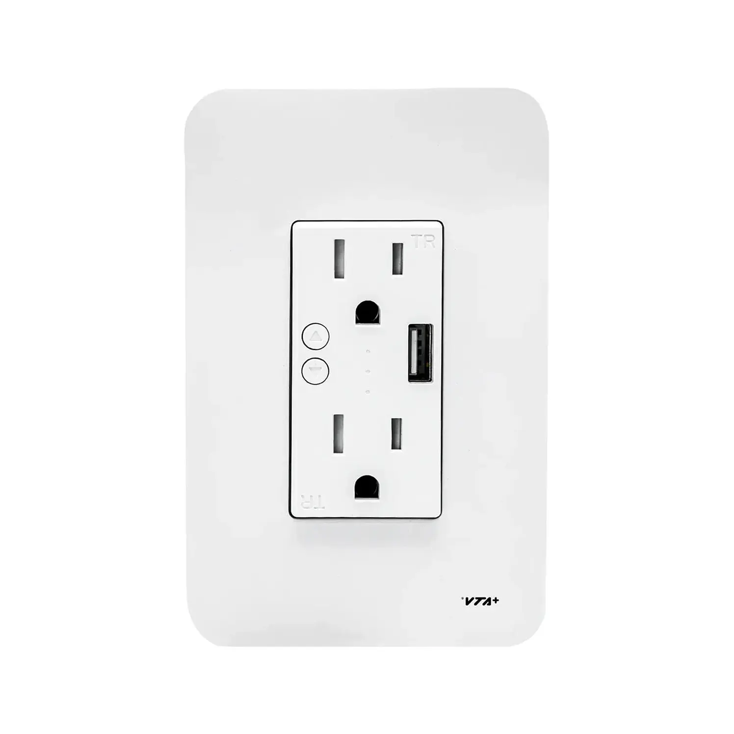 Toma Corriente Inteligente Vtamás 2 Salidas Más USB Blanco