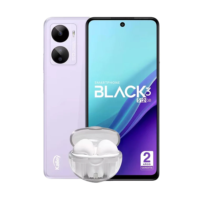 Celular Kalley Black 3 512 GB 4G Morado