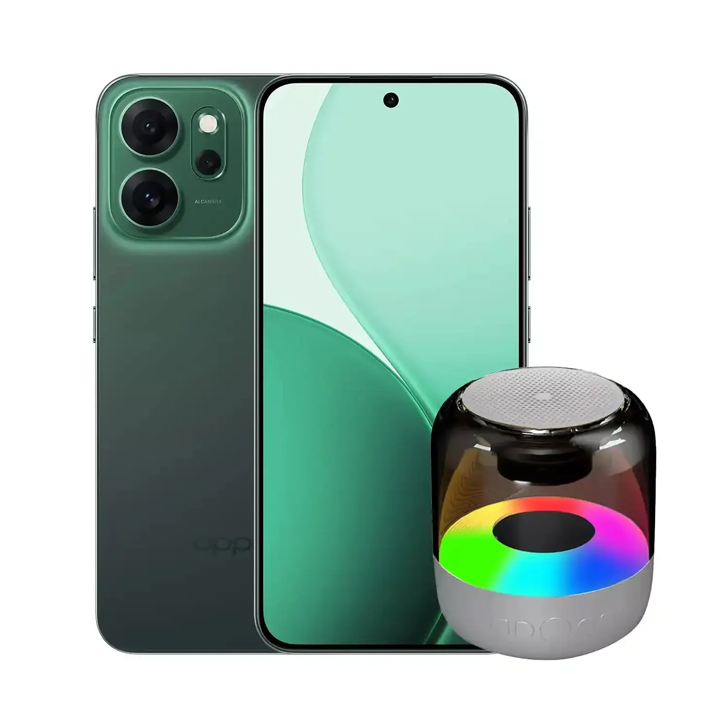Celular Oppo Reno 14F 256 GB 5G Verde Más Parlante