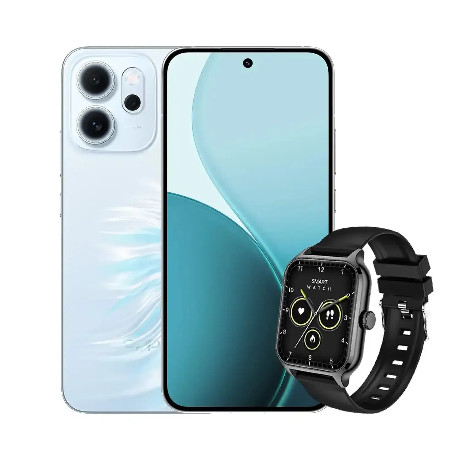 Celular Oppo Reno 14F 512 GB 5G Azul Más Reloj
