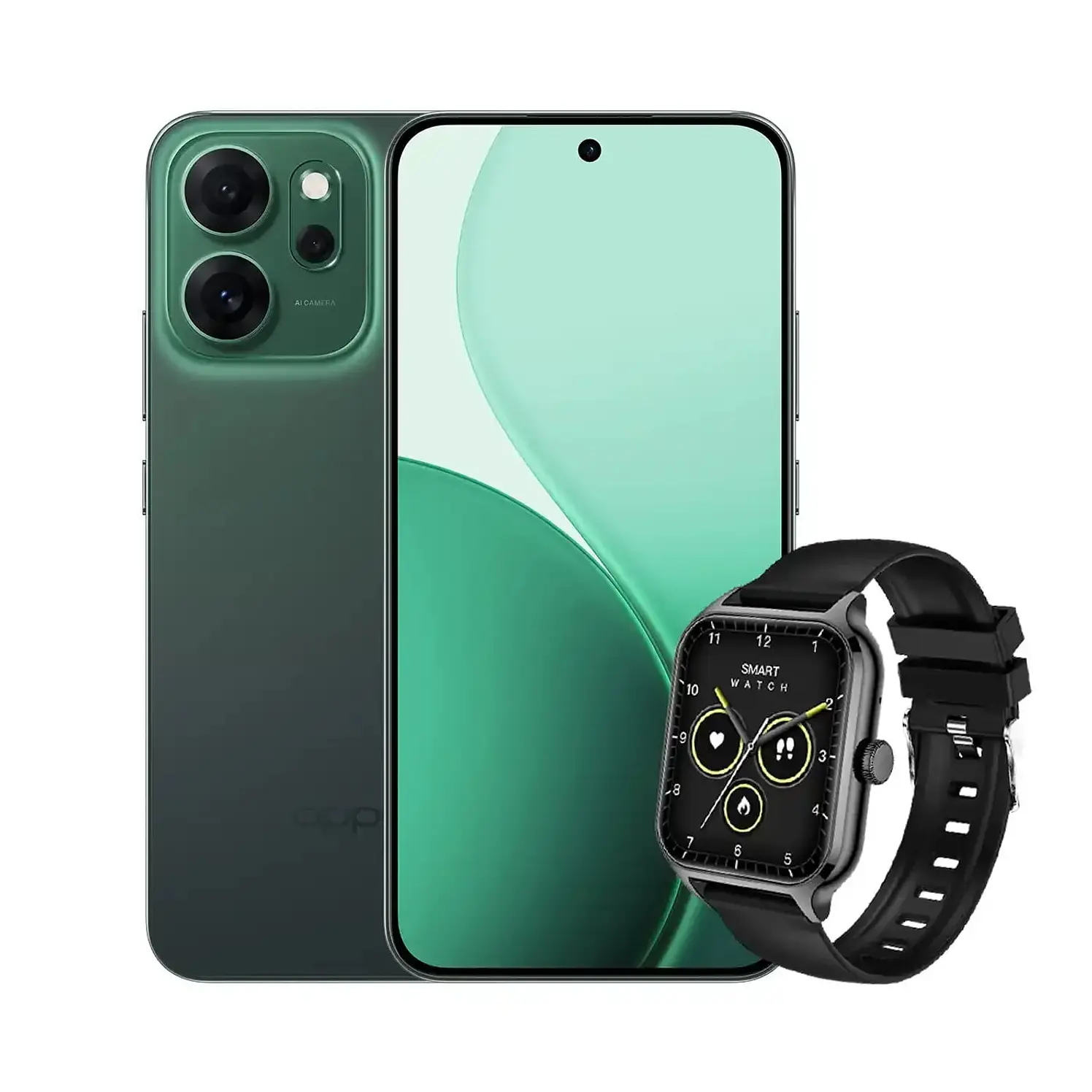 Celular Oppo Reno 14F 512 GB 5G Verde Más Reloj