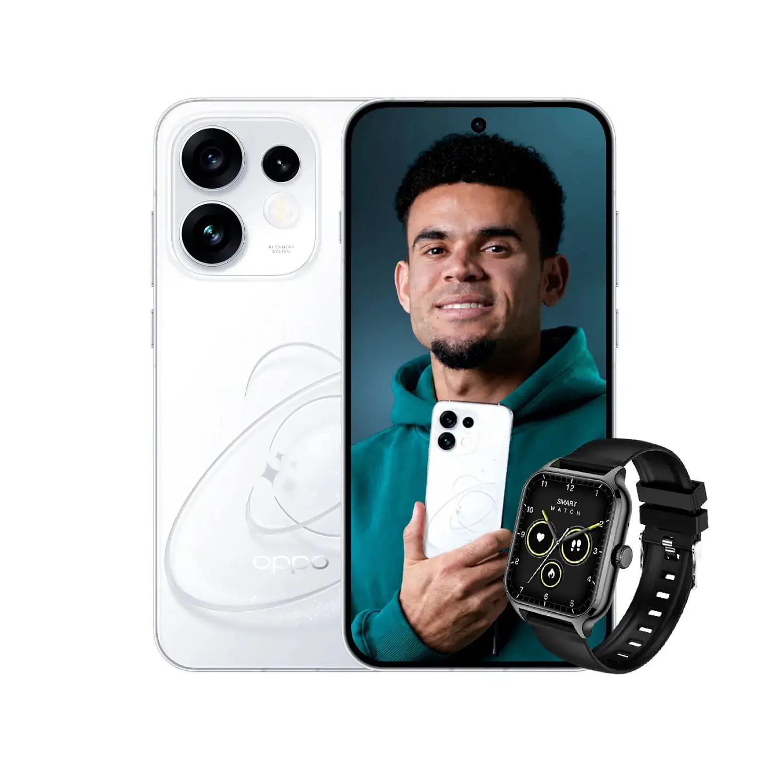 Celular Oppo 256 GB 5G Blanco Más Reloj