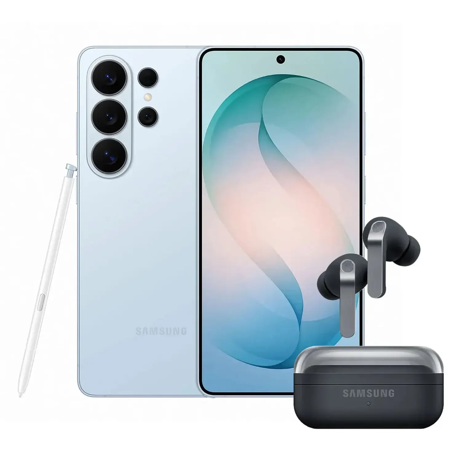 Celular Samsung Galaxy 256 GB 5G Azul Buds4 Pro Negro