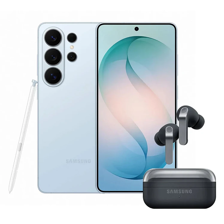 Celular Samsung Galaxy 256 GB 5G Azul Buds4 Pro Negro