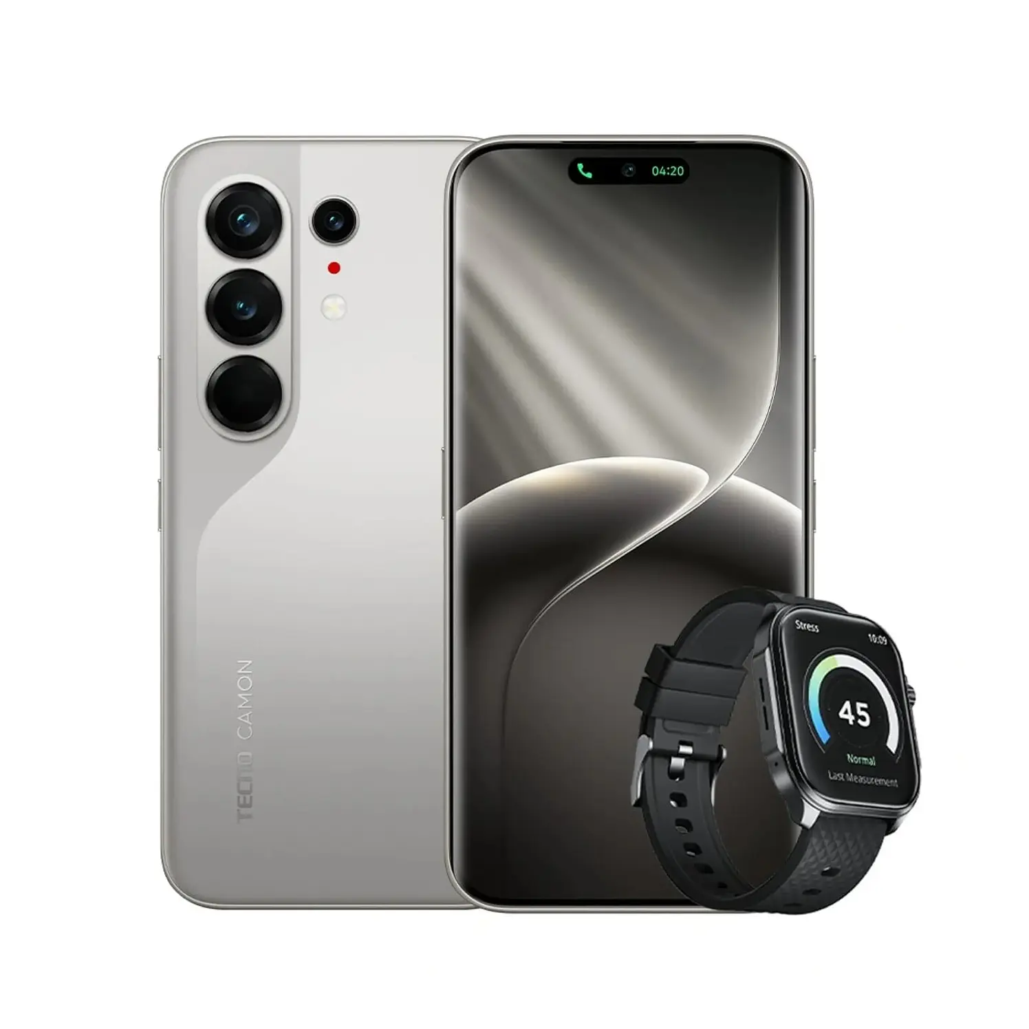 Celular Tecno Camon 50 Ultra 5G Titanium Más Watch 3 Active