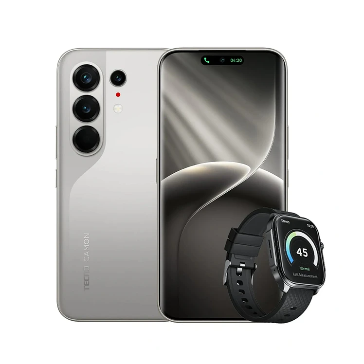 Celular Tecno Camon 50 Ultra 5G Titanium Más Watch 3 Active