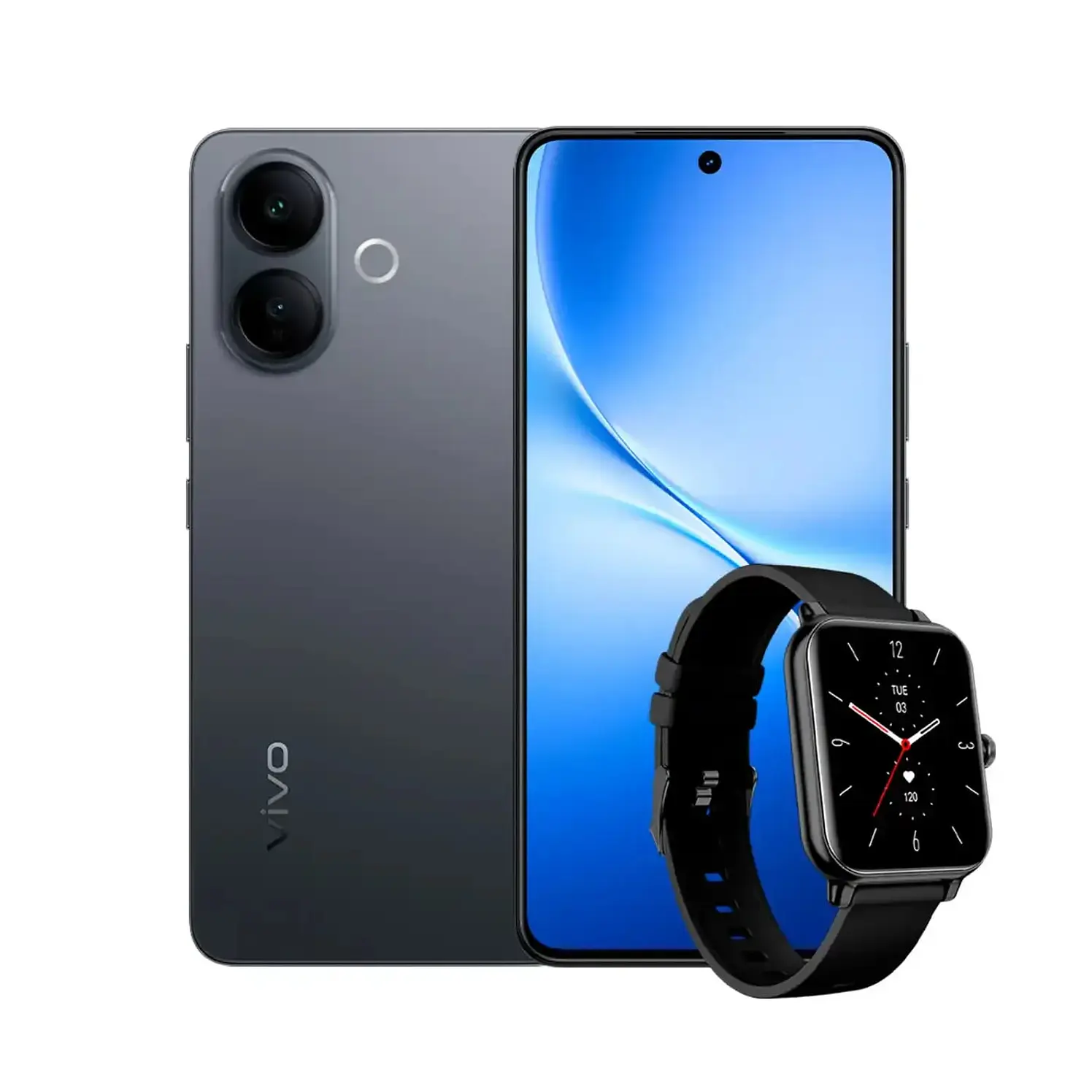Celular Vivo V60 Lite 256 GB 5G Negro Más Reloj