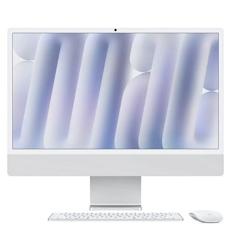 Imac 4.5K Vidrio M4 Cpu 10 10 RAM 16 GB SSD 256 GB Plateado