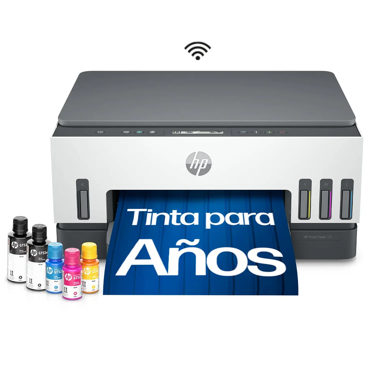 Impresora HP Multifuncional Smart Tank 720 Wifi Of Blanco