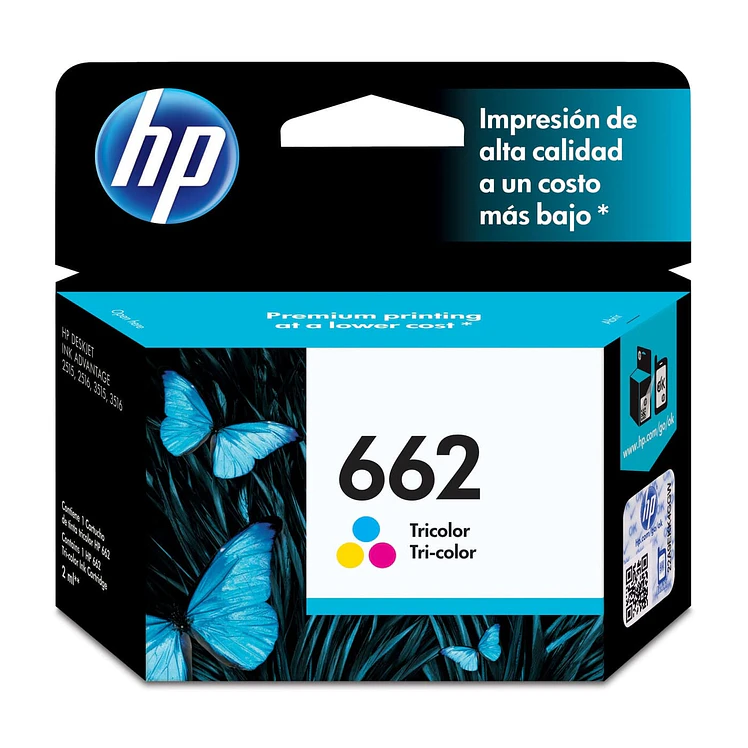 Cartucho HP De Tinta 662 Tricolor