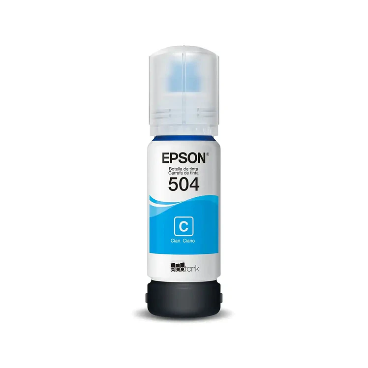 Botella De Tinta Antiderrame Epson Cian