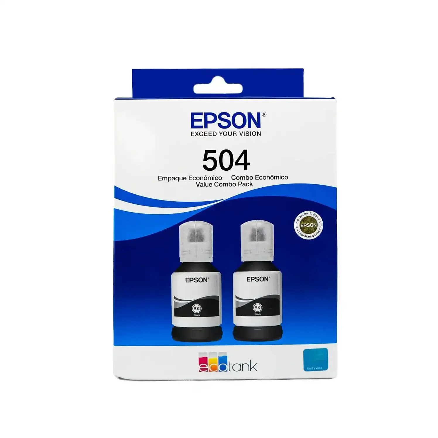 Kit Epson 2 Botellas 504 Negra