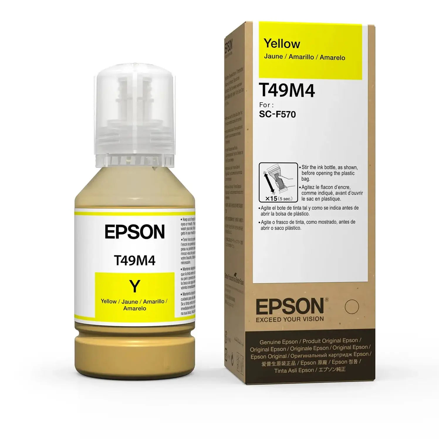 Botella De Tinta Epson 140Ml Amarillo