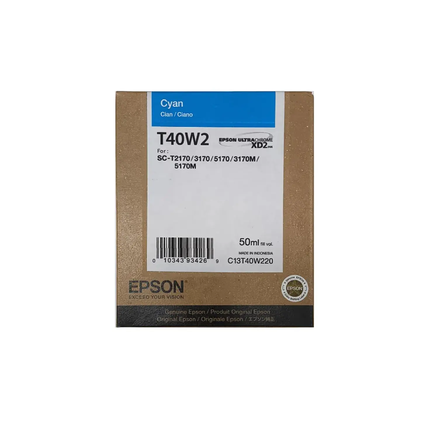 Tinta Epson T3170 50Ml Azul