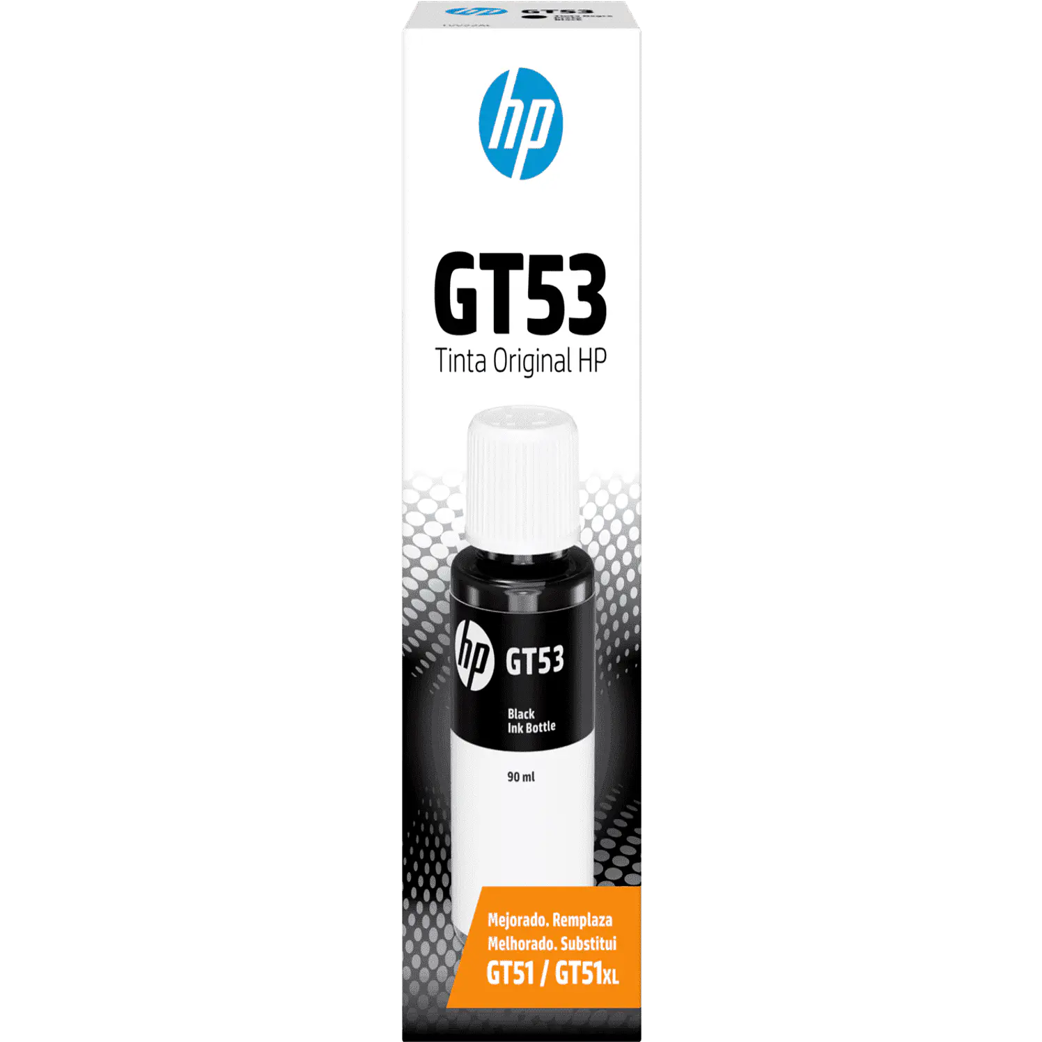Botella HP De Tinta Gt53 Negra