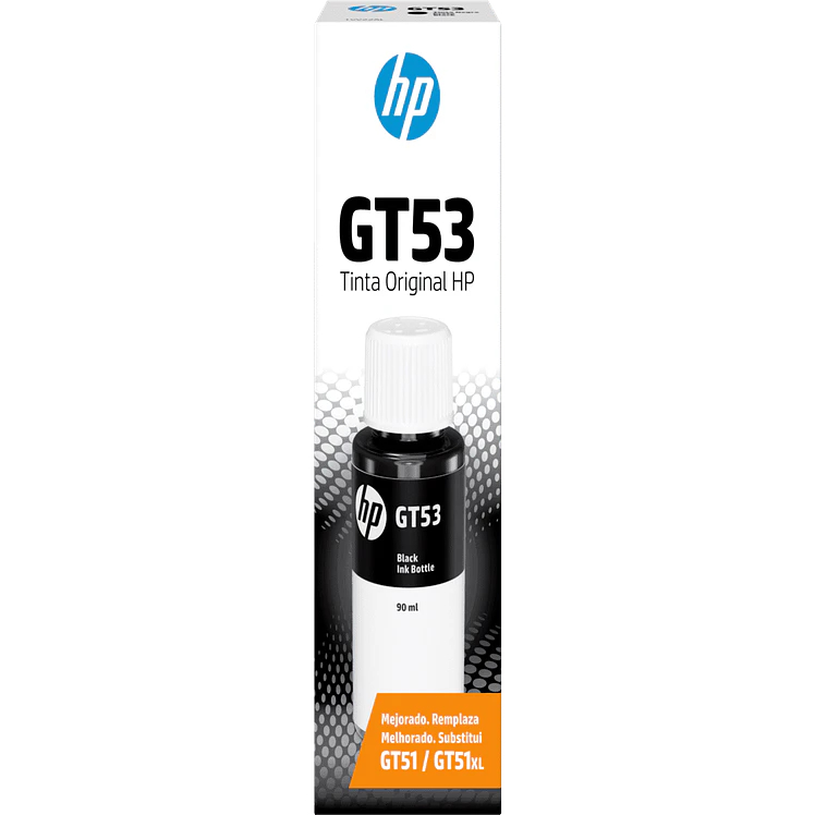 Botella HP De Tinta Gt53 Negra