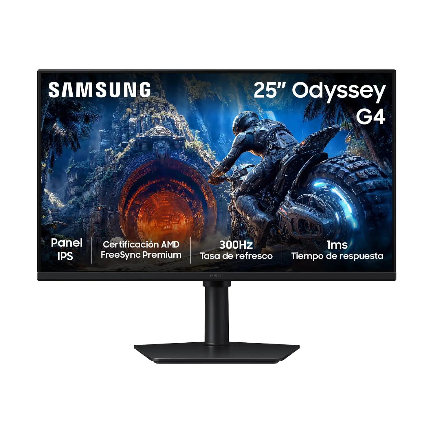 Monitor Samsung Gamer 25 Pulg FHD Plano Negro