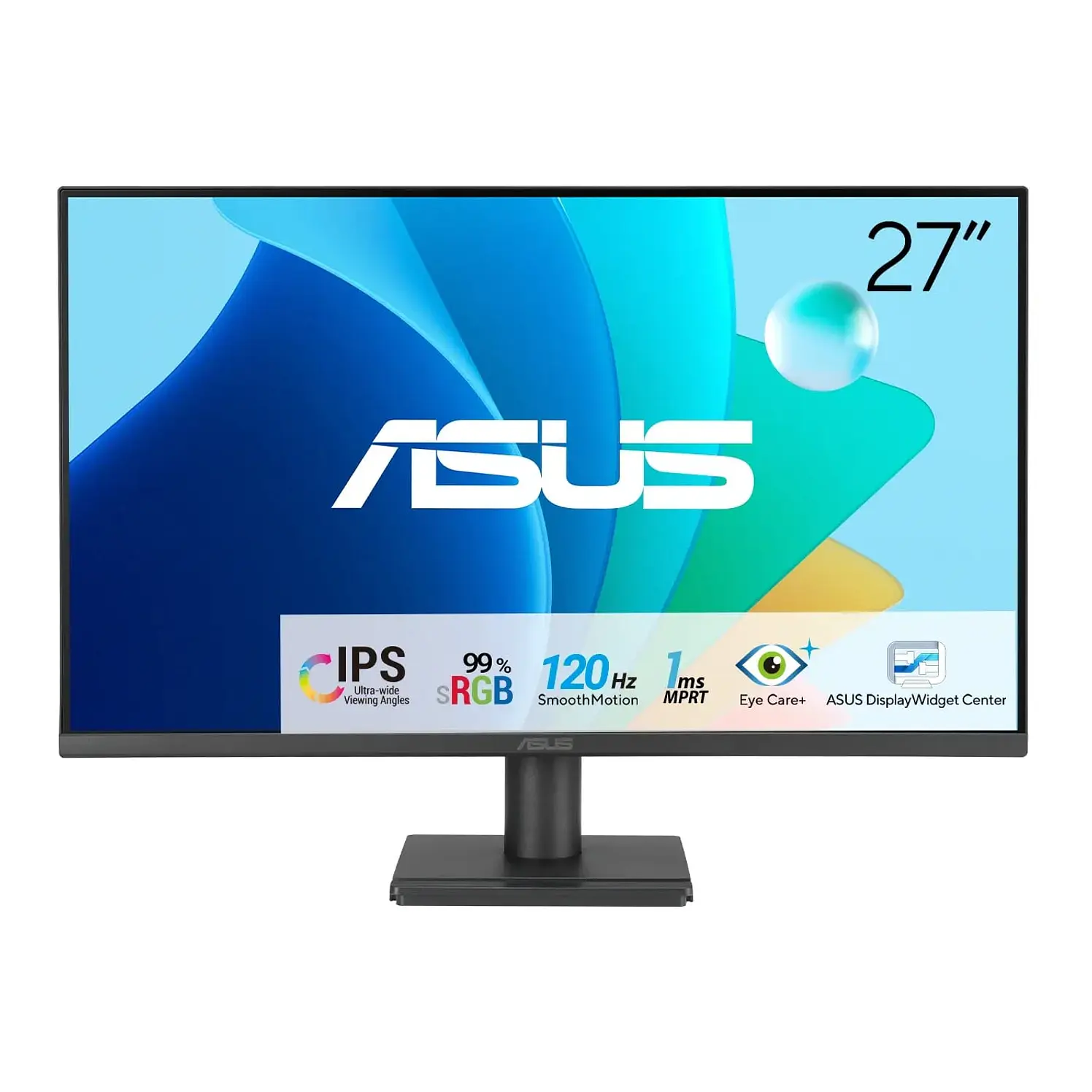 Monitor Asus 27 Pulg FHD Plano Negro