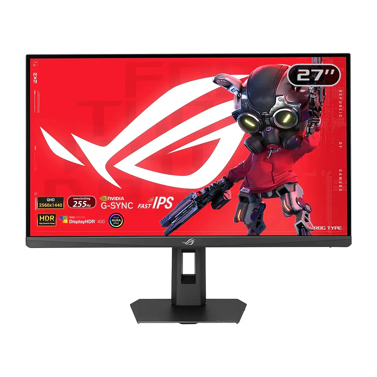 Monitor Asus Rog Gamer Strix 27 Pulg Qhd Plano Negro