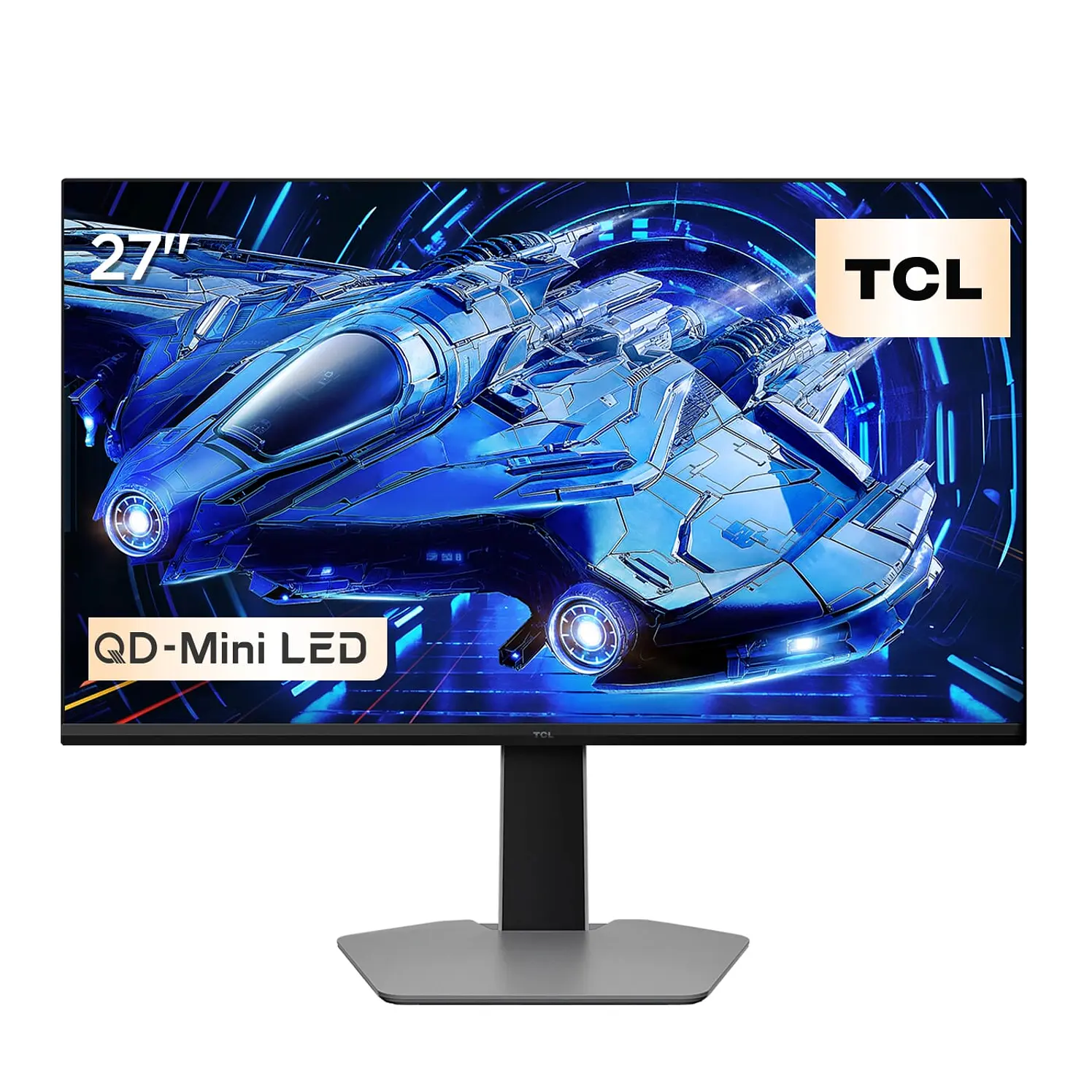 Monitor Tcl Gamer 27 Pulg G64 Qhd Miniled Plano Negro