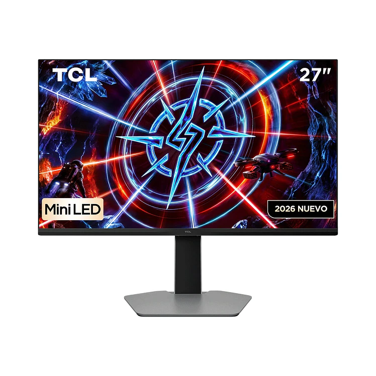Monitor Tcl Gamer 27 Pulg P2A Pro Qhd Miniled Plano Gris