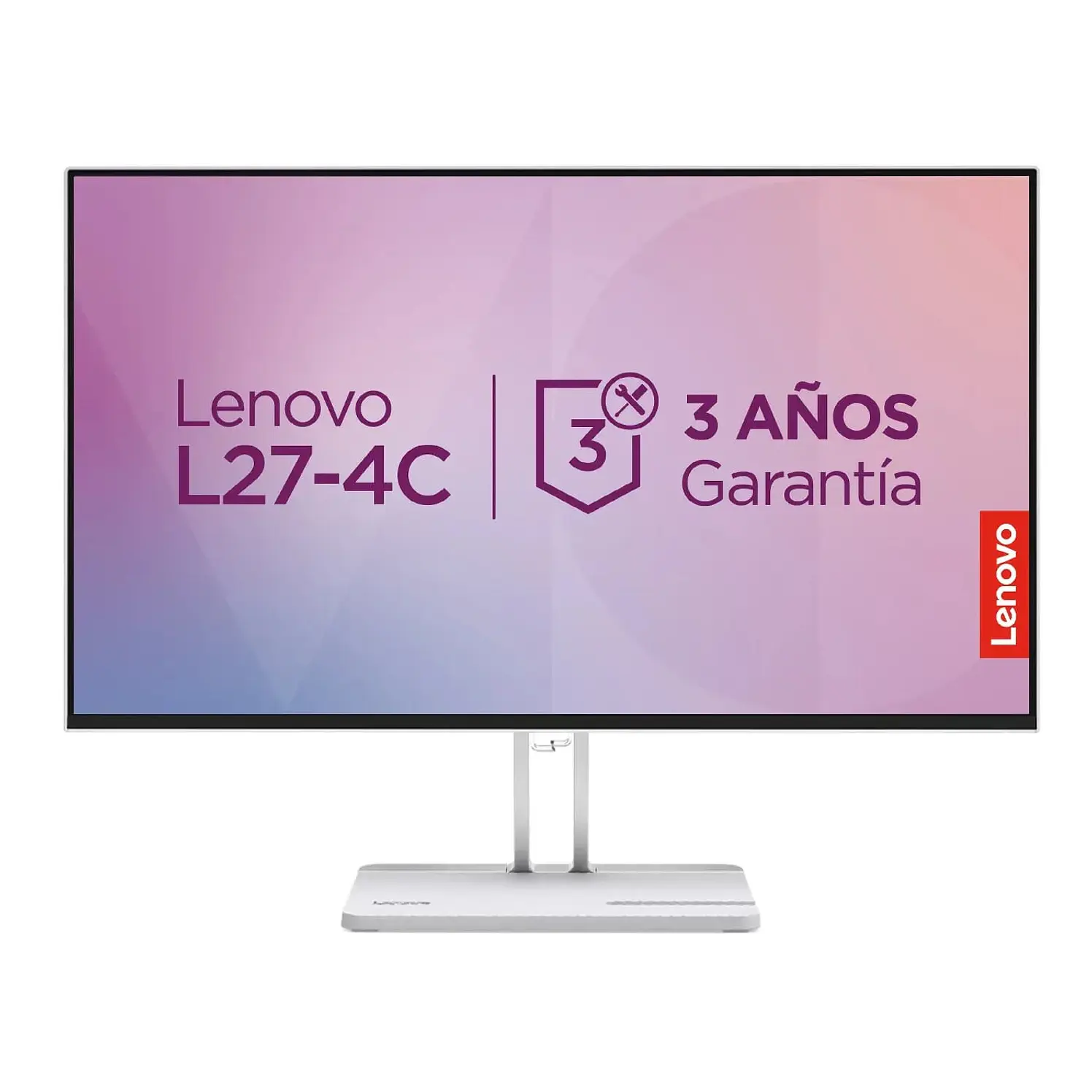 Monitor Lenovo 27 Pulg FHD Plano Blanco