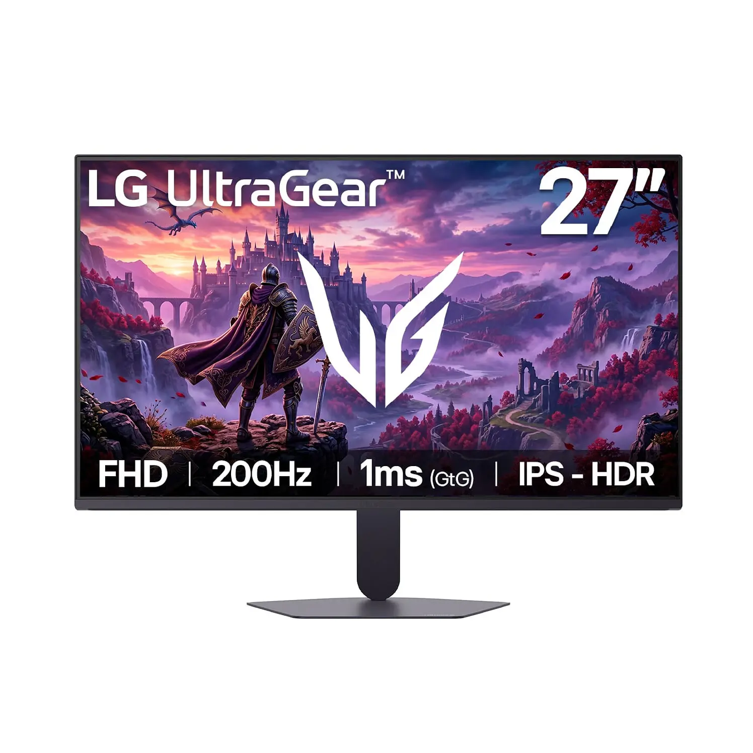 Monitor LG Gamer 27 Pulg FHD Plano Negro